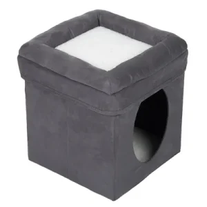 Collapsible Cube Cat Den