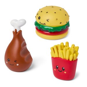 Fast Food Assortment Squeaky Vinyl Dog Toy